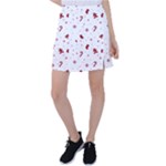 Christmas Xmas Holiday Pattern Background Tennis Skirt