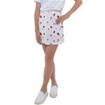 Christmas Xmas Holiday Pattern Background Kids  Tennis Skirt