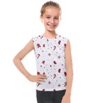 Christmas Xmas Holiday Pattern Background Kids  Mesh Tank Top