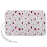 Christmas Xmas Holiday Pattern Background Pen Storage Case (L)