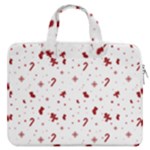 Christmas Xmas Holiday Pattern Background MacBook Pro 15  Double Pocket Laptop Bag 