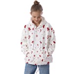 Christmas Xmas Holiday Pattern Background Kids  Oversized Hoodie