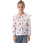 Christmas Xmas Holiday Pattern Background Kids  Peter Pan Collar Blouse