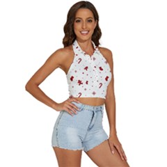 Backless Halter Cami Shirt 