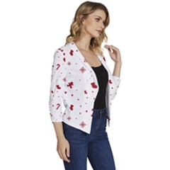 Women s Casual 3/4 Sleeve Spring Jacket 