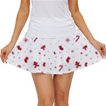 Christmas Xmas Holiday Pattern Background Women s Skort