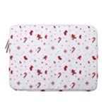 Christmas Xmas Holiday Pattern Background 14  Vertical Laptop Sleeve Case With Pocket