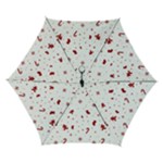 Christmas Xmas Holiday Pattern Background Automatic Folding Umbrella with Case (Small)