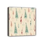 Trees Christmas Holiday Pattern Mini Canvas 4  x 4  (Stretched)