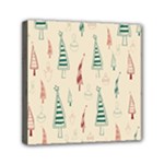 Trees Christmas Holiday Pattern Mini Canvas 6  x 6  (Stretched)