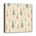 Trees Christmas Holiday Pattern Mini Canvas 8  x 8  (Stretched)