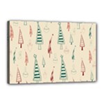 Trees Christmas Holiday Pattern Canvas 18  x 12  (Stretched)