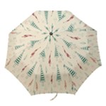 Trees Christmas Holiday Pattern Folding Umbrellas