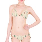 Trees Christmas Holiday Pattern Classic Bikini Set