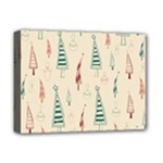 Trees Christmas Holiday Pattern Deluxe Canvas 16  x 12  (Stretched) 