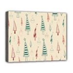 Trees Christmas Holiday Pattern Deluxe Canvas 20  x 16  (Stretched)