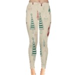 Trees Christmas Holiday Pattern Everyday Leggings 