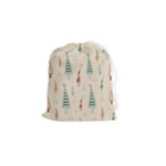 Trees Christmas Holiday Pattern Drawstring Pouch (Small)