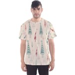 Trees Christmas Holiday Pattern Men s Sport Mesh T-Shirt