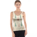 Trees Christmas Holiday Pattern Women s Basic Tank Top