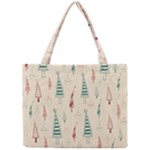 Trees Christmas Holiday Pattern Mini Tote Bag