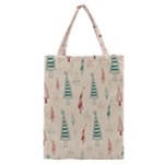 Trees Christmas Holiday Pattern Classic Tote Bag