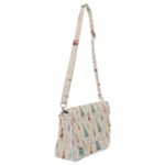 Trees Christmas Holiday Pattern Shoulder Bag with Back Zipper