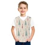 Trees Christmas Holiday Pattern Kids  Basketball Tank Top