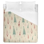 Trees Christmas Holiday Pattern Duvet Cover (Queen Size)