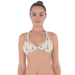 Trees Christmas Holiday Pattern Halter Neck Bikini Top