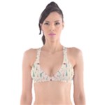 Trees Christmas Holiday Pattern Plunge Bikini Top