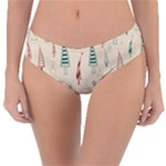 Trees Christmas Holiday Pattern Reversible Classic Bikini Bottoms