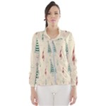 Trees Christmas Holiday Pattern Women s Windbreaker