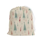 Trees Christmas Holiday Pattern Drawstring Pouch (XL)