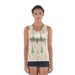 Trees Christmas Holiday Pattern Sport Tank Top 