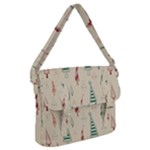 Trees Christmas Holiday Pattern Buckle Messenger Bag