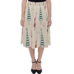 Trees Christmas Holiday Pattern Classic Midi Skirt