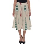 Trees Christmas Holiday Pattern Perfect Length Midi Skirt