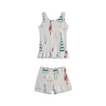 Trees Christmas Holiday Pattern Kids  Boyleg Swimsuit