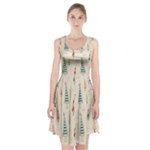 Trees Christmas Holiday Pattern Racerback Midi Dress