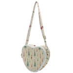 Trees Christmas Holiday Pattern Heart Shoulder Bag