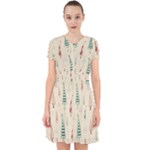 Trees Christmas Holiday Pattern Adorable in Chiffon Dress