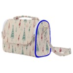 Trees Christmas Holiday Pattern Satchel Shoulder Bag