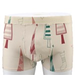 Trees Christmas Holiday Pattern Men s Boxer Briefs