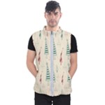 Trees Christmas Holiday Pattern Men s Puffer Vest