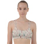 Trees Christmas Holiday Pattern Line Them Up Sports Bra