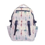 Trees Christmas Holiday Pattern Carry-on Double Buckle Travel Backpack