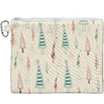 Trees Christmas Holiday Pattern Canvas Cosmetic Bag (XXXL)