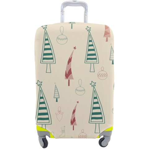 Trees Christmas Holiday Pattern Luggage Cover (Large) from ArtsNow.com