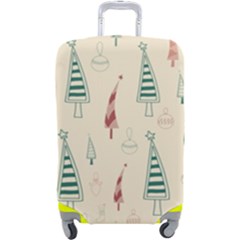 Trees Christmas Holiday Pattern Luggage Cover (Large) from ArtsNow.com